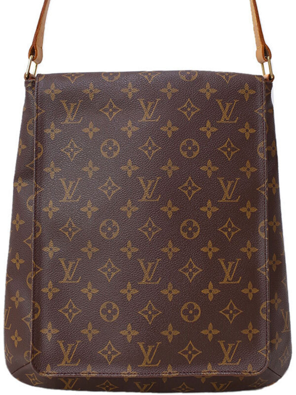 Louis Vuitton Monogram Musette Shoulder Bag Canvas Leather Brown